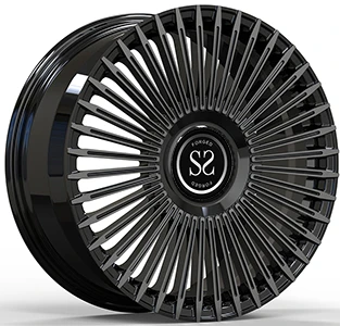 21x9.5 Thiab 21x11 Dub Machined Hais Lub ntsej muag Forged 1-PC Rims Rau Land...