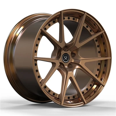 BMW M40 19x8.5 Thiab 19x9.5 Kev Cai 2-PC Rims Bronze