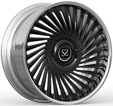 Multi-Spoke Custom 2-PC Forged Rims 18 ~ 24 Ntiv Nrog Lub kaus mom loj