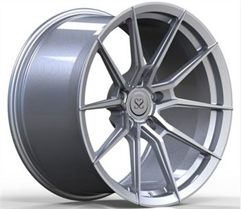 1-daim 20inch Matte Silver Alloy Rims Rau Porsche 911 Tsheb Log Forged Center Blanks