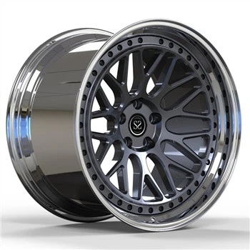Staggered 20inch 20X9.5 20X10.5 Grey Forged 2 Daim Log Rau Nissan GTR Stepped Di ncauj Polished Rims